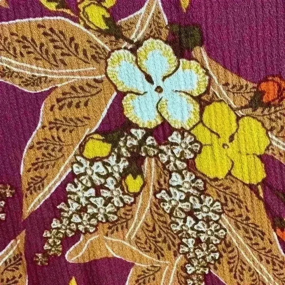 Rachel Zoe Cropped Floral Wide Leg Pants (Y16) - Picture 4 of 9